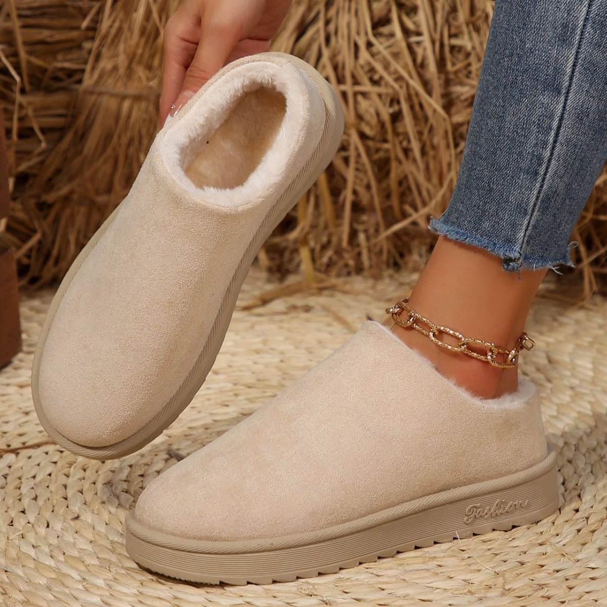 Natural Ankle Boots
