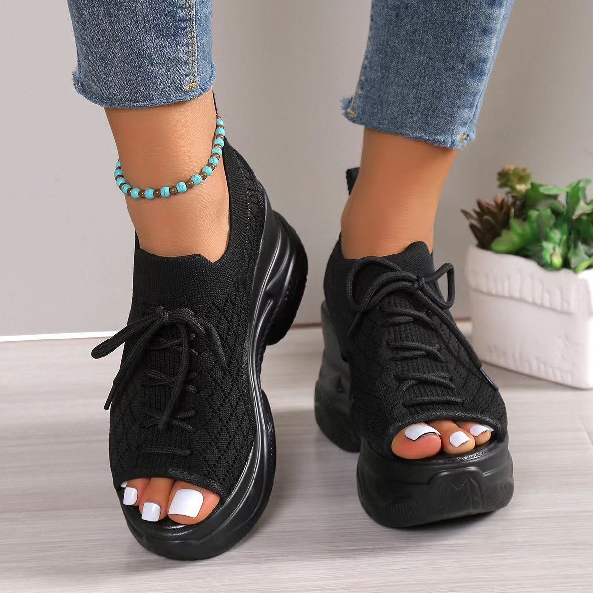 Casual Metallic Sandals