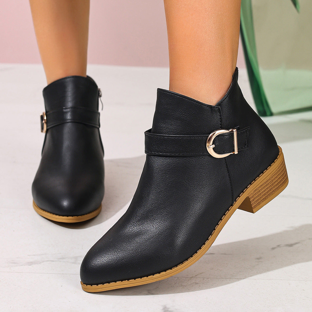 Breezy Block-Heel Boots