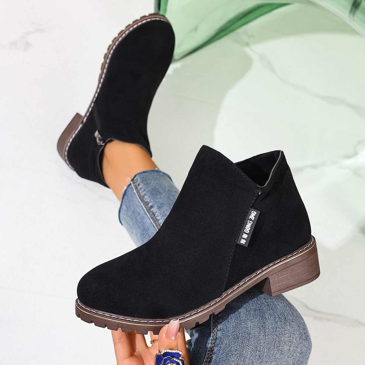 Walking Side-Zip Boots