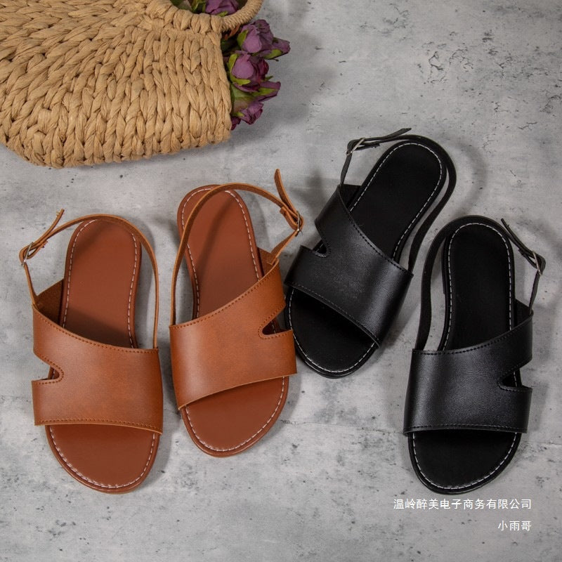 Simple Open-Toe Sandals