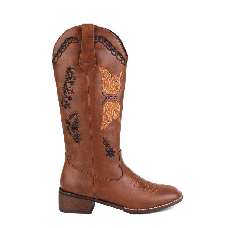 Simple Block-Heel Boots