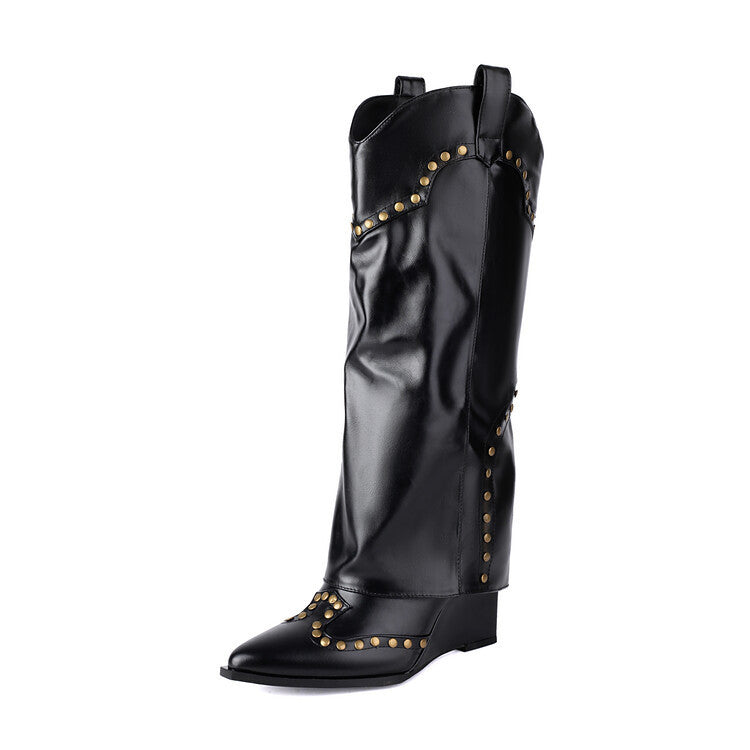 Natural Knee-High Boots