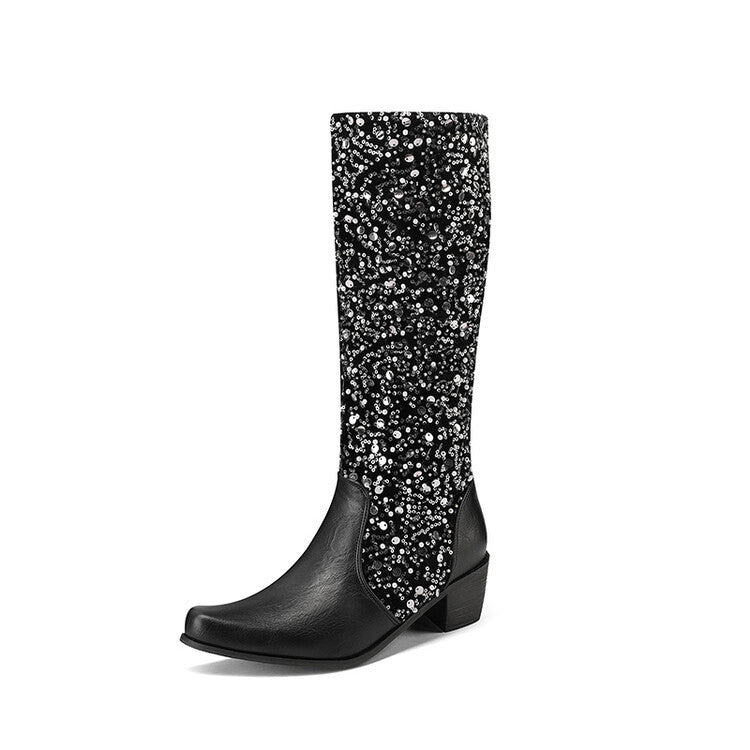 Modern Block-Heel Boots