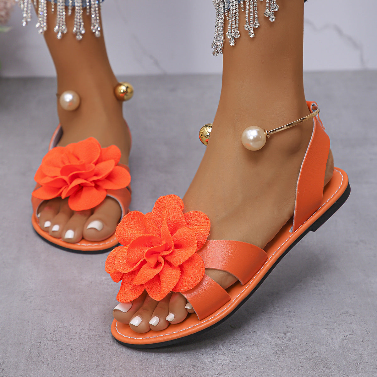 Light Lace-Up Sandals