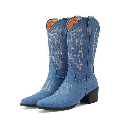 Breezy Block-Heel Boots