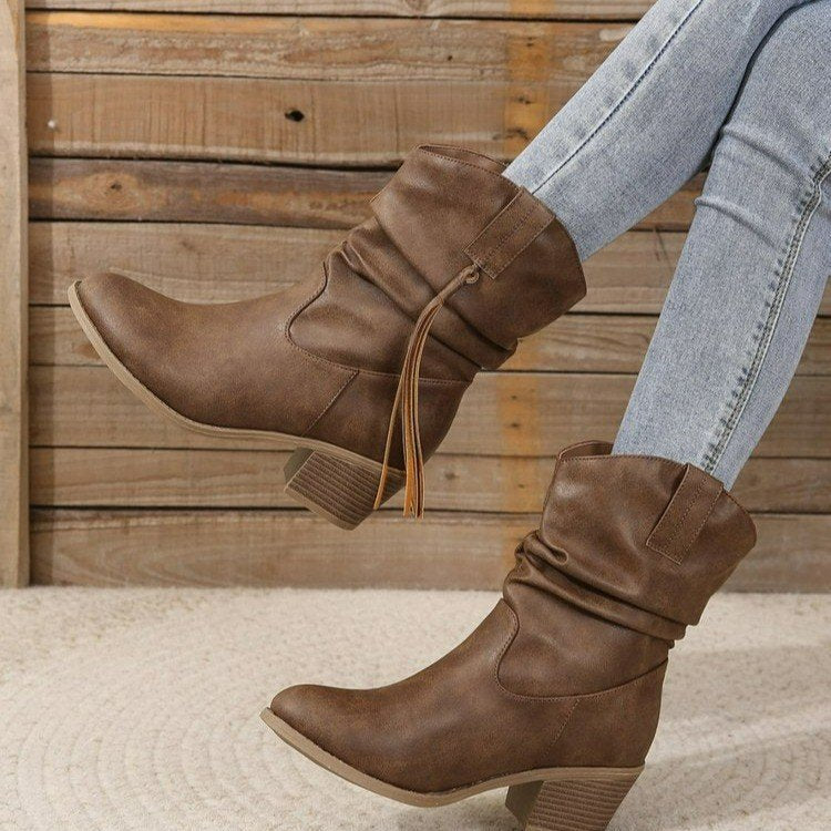 Warm Knee-High Boots