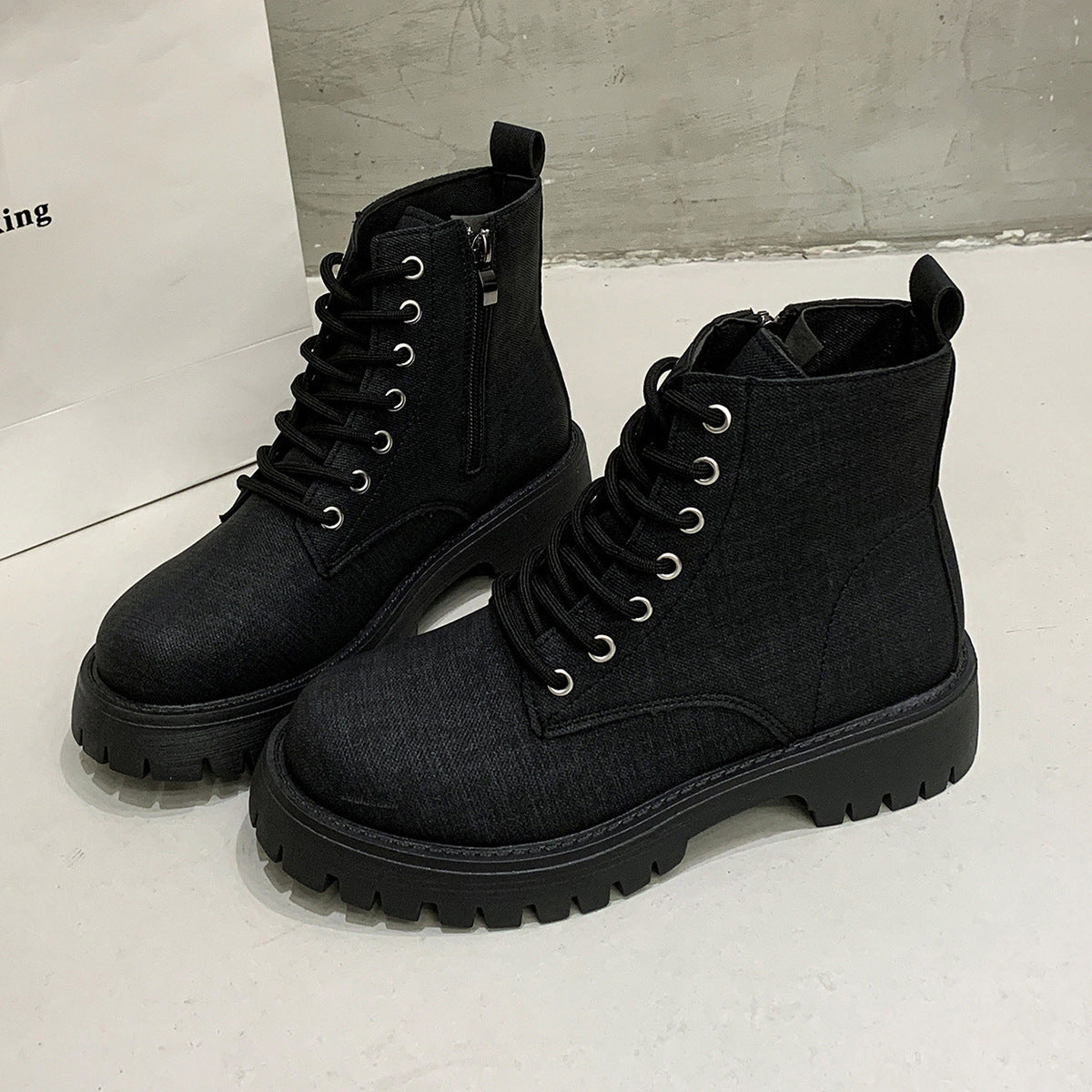 Relaxed Lug-Sole Boots
