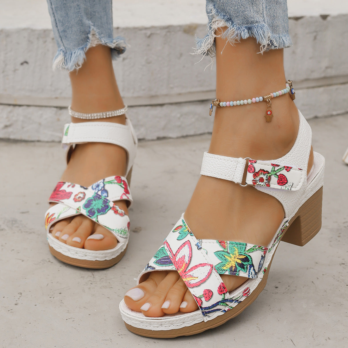 Clean Buckled Sandals