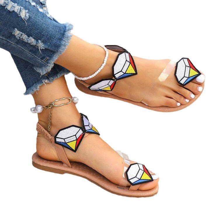 Airy Buckled Sandals