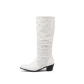 Modern Block-Heel Boots