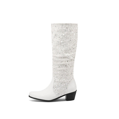 Modern Block-Heel Boots
