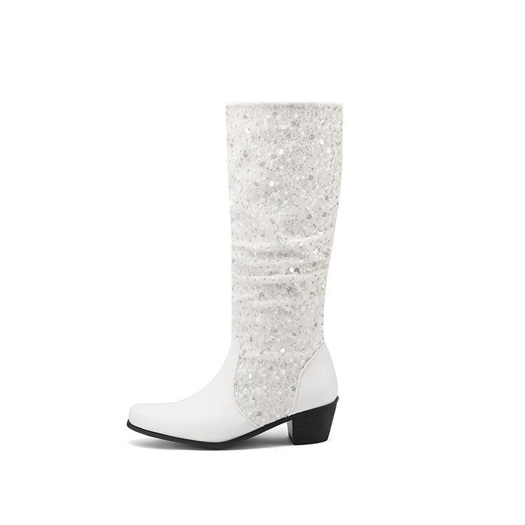 Modern Block-Heel Boots