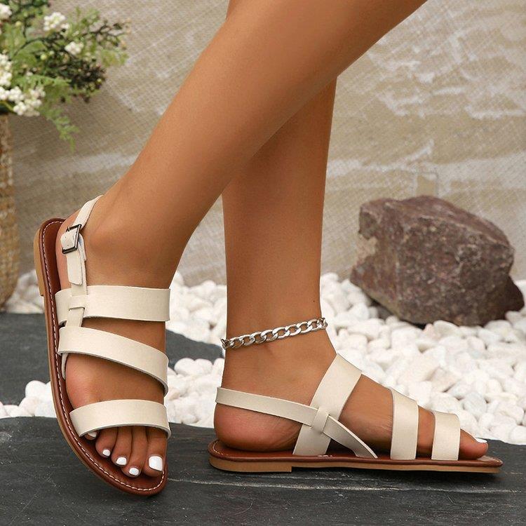 Simple Metallic Sandals