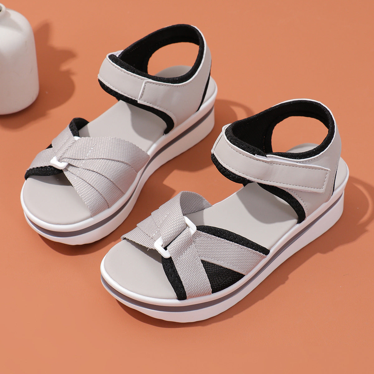Warm Metallic Sandals