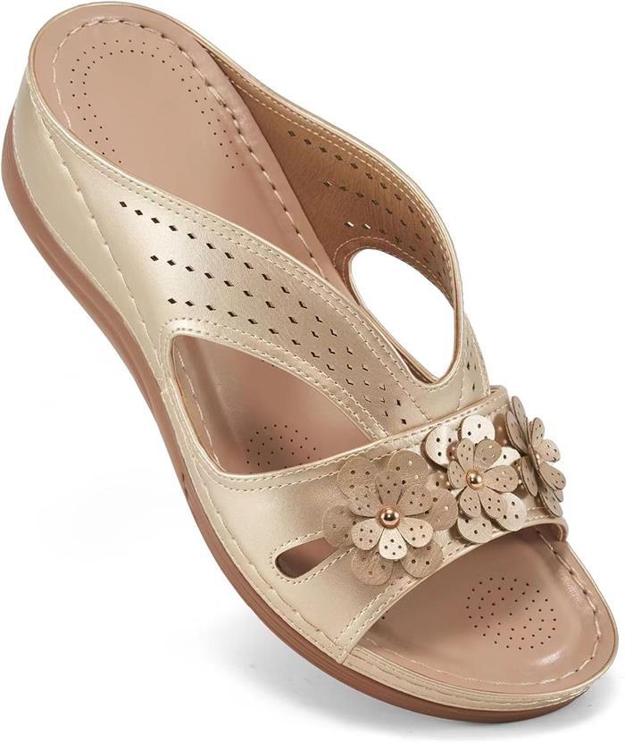 Natural Lace-Up Sandals