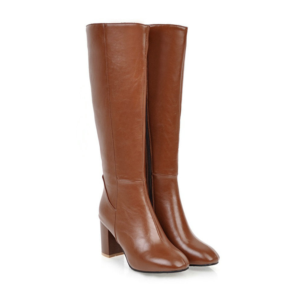 Relaxed Zip-Up Boots