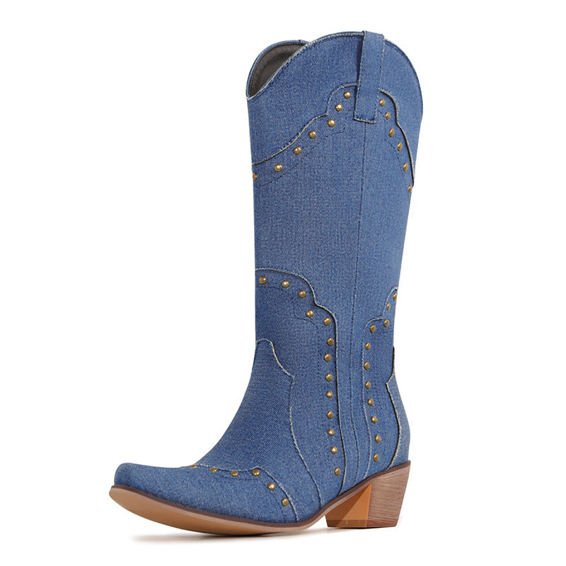 Natural Heeled Boots