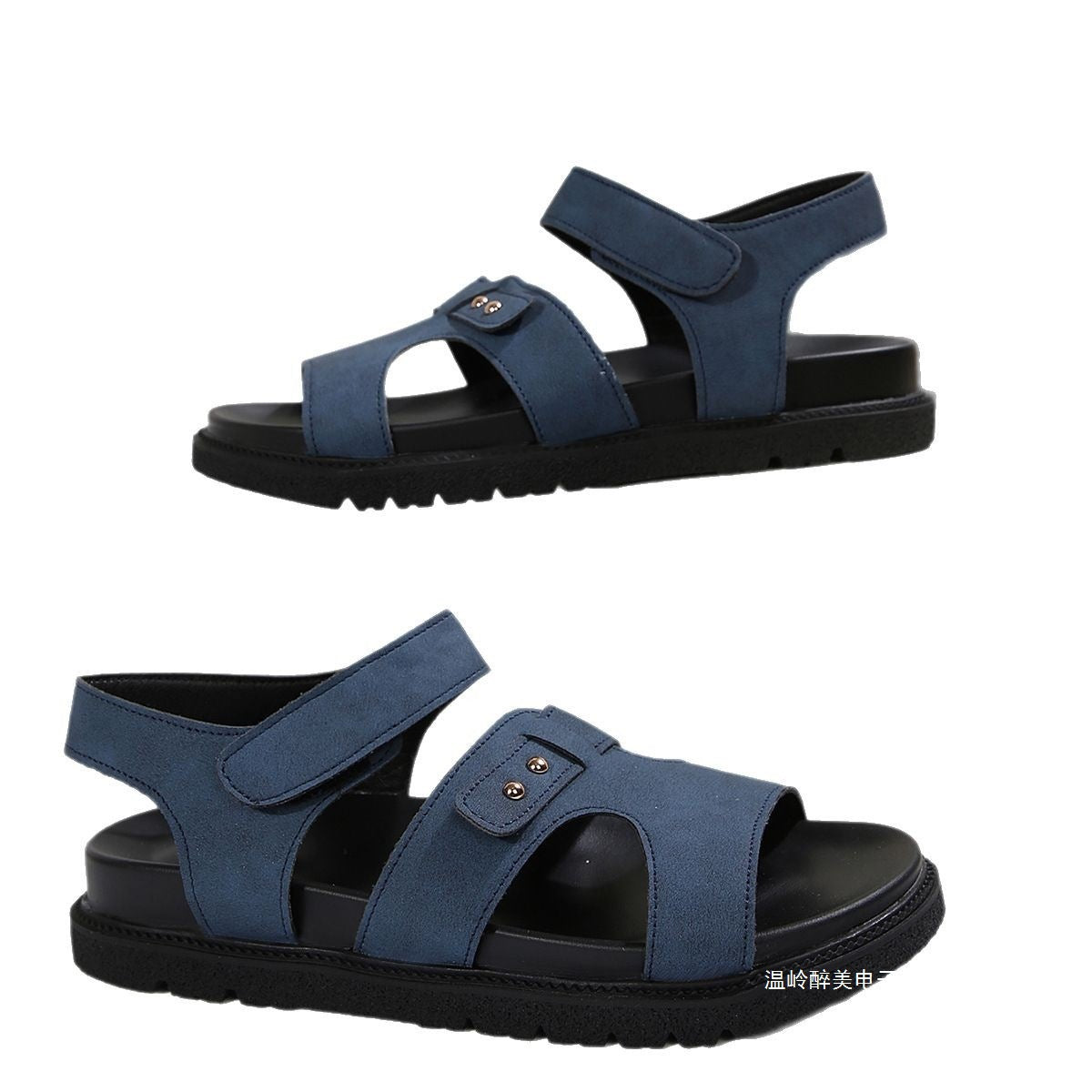 Relaxed Buckled Sandals