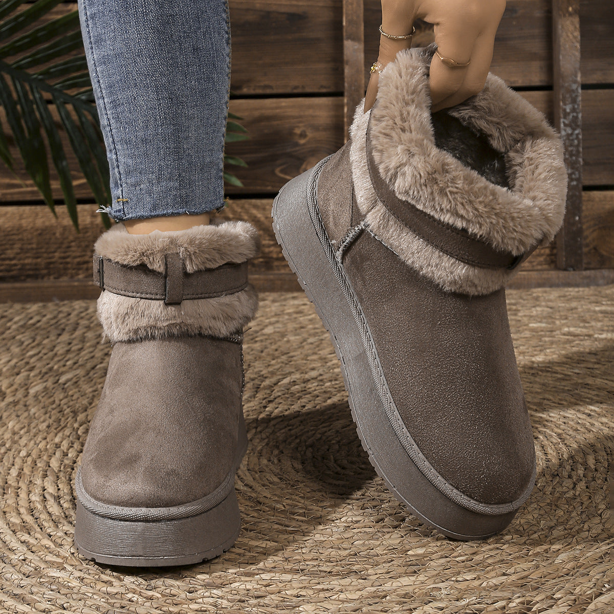 Simple Block-Heel Boots