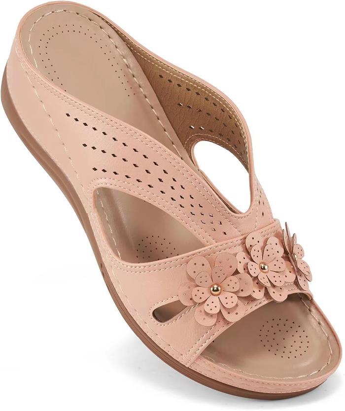 Natural Lace-Up Sandals