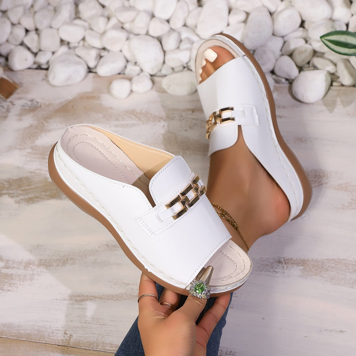 Modern Raffia Sandals