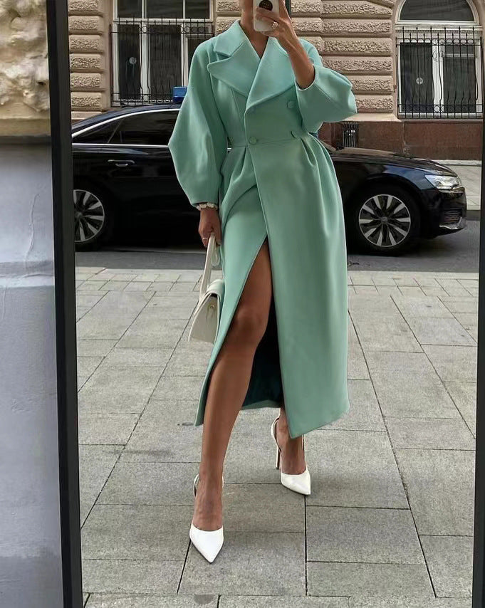 Layered Hooded Coat