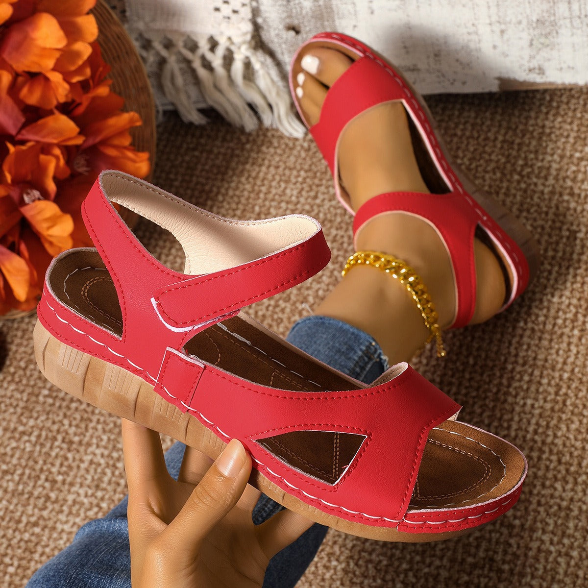 Breezy Raffia Sandals