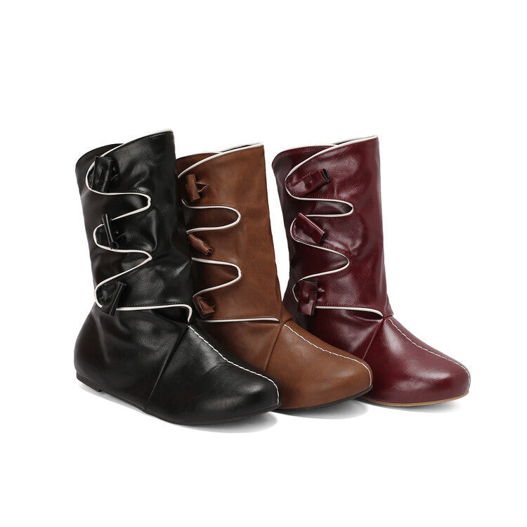 Easy Buckled Boots