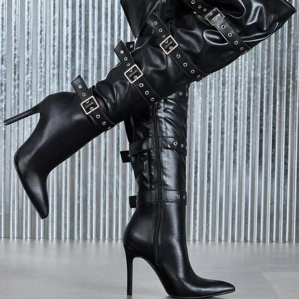Walking Knee-High Boots