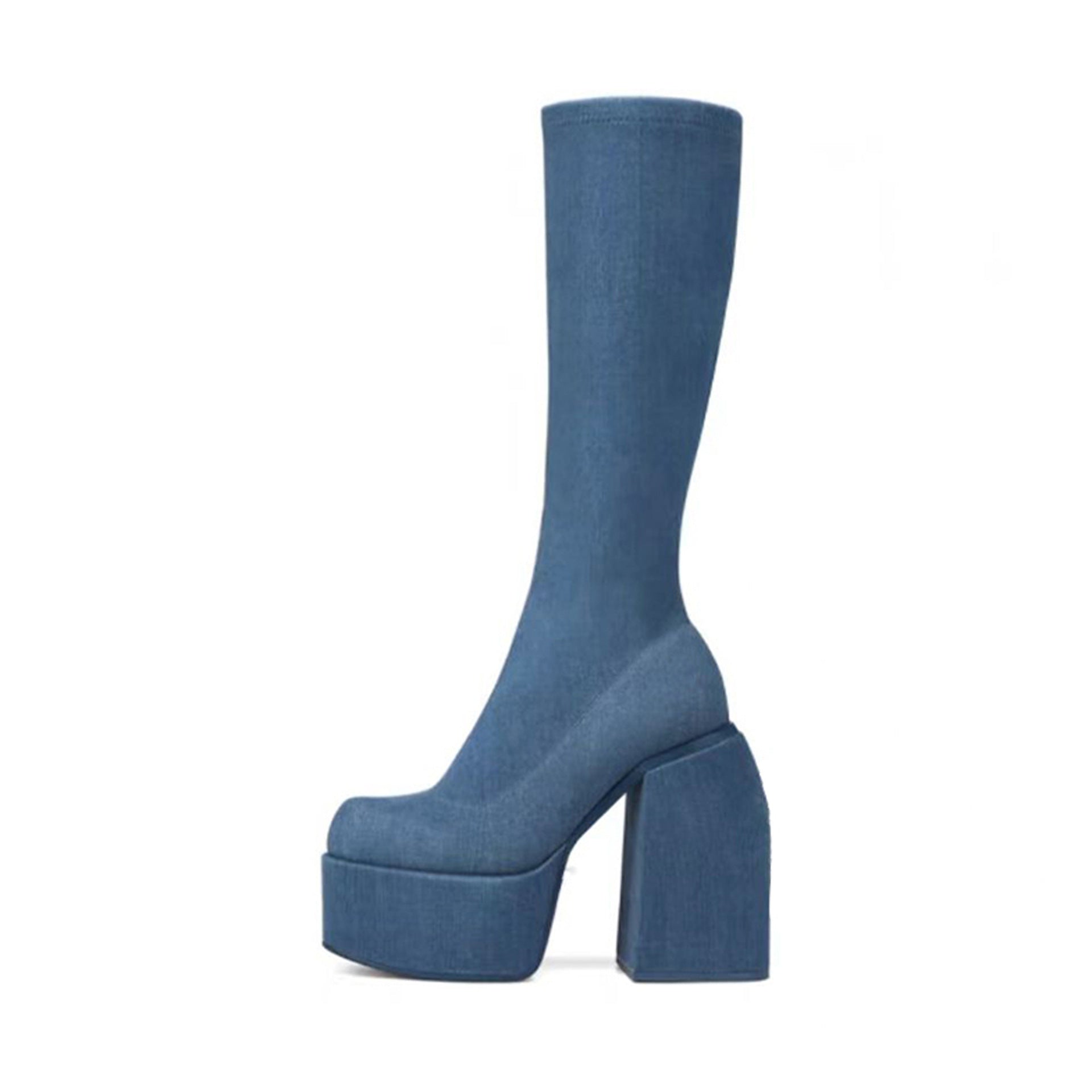 Minimal Knee-High Boots
