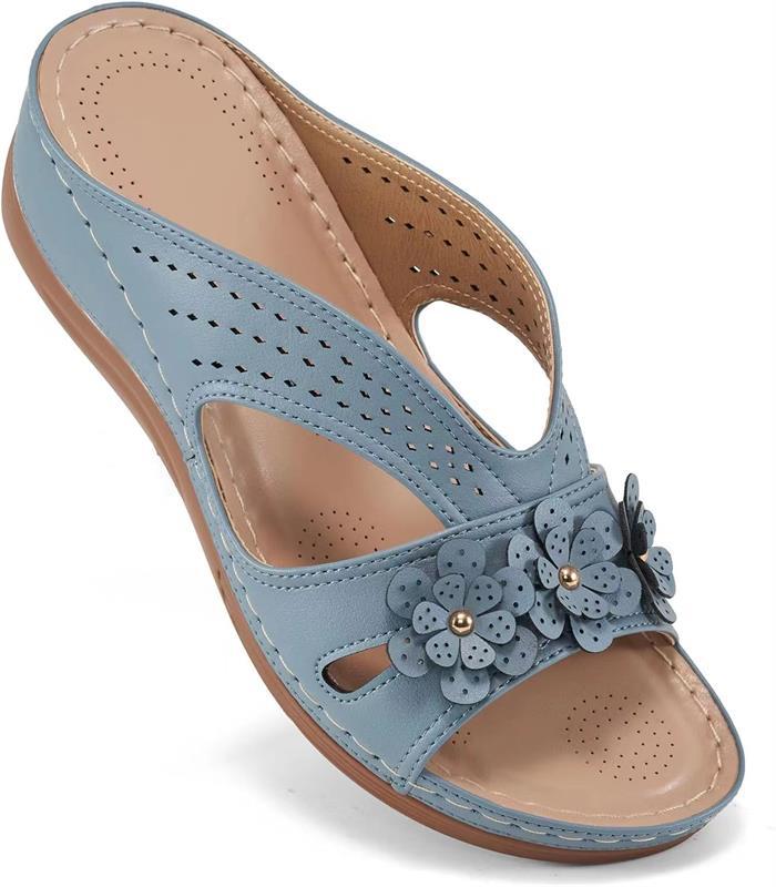 Natural Lace-Up Sandals