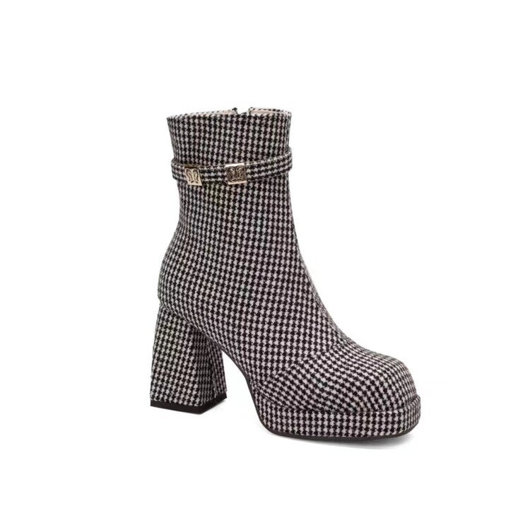 Natural Heeled Boots