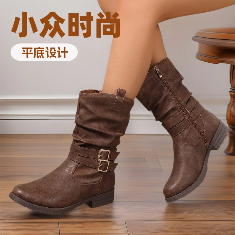 Light Zip-Up Boots