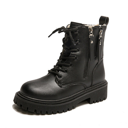 Relaxed Lug-Sole Boots