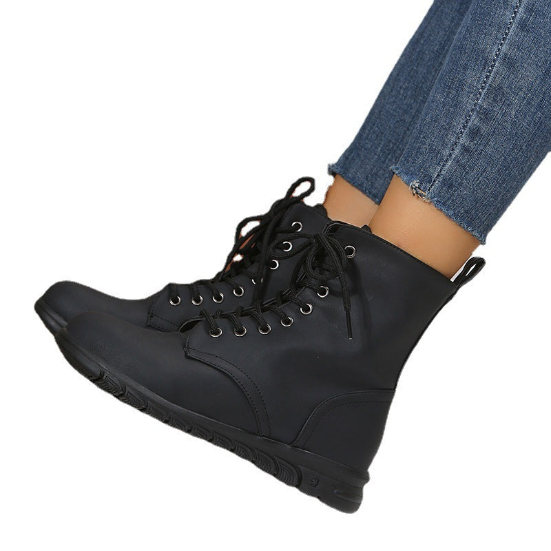 Relaxed Block-Heel Boots
