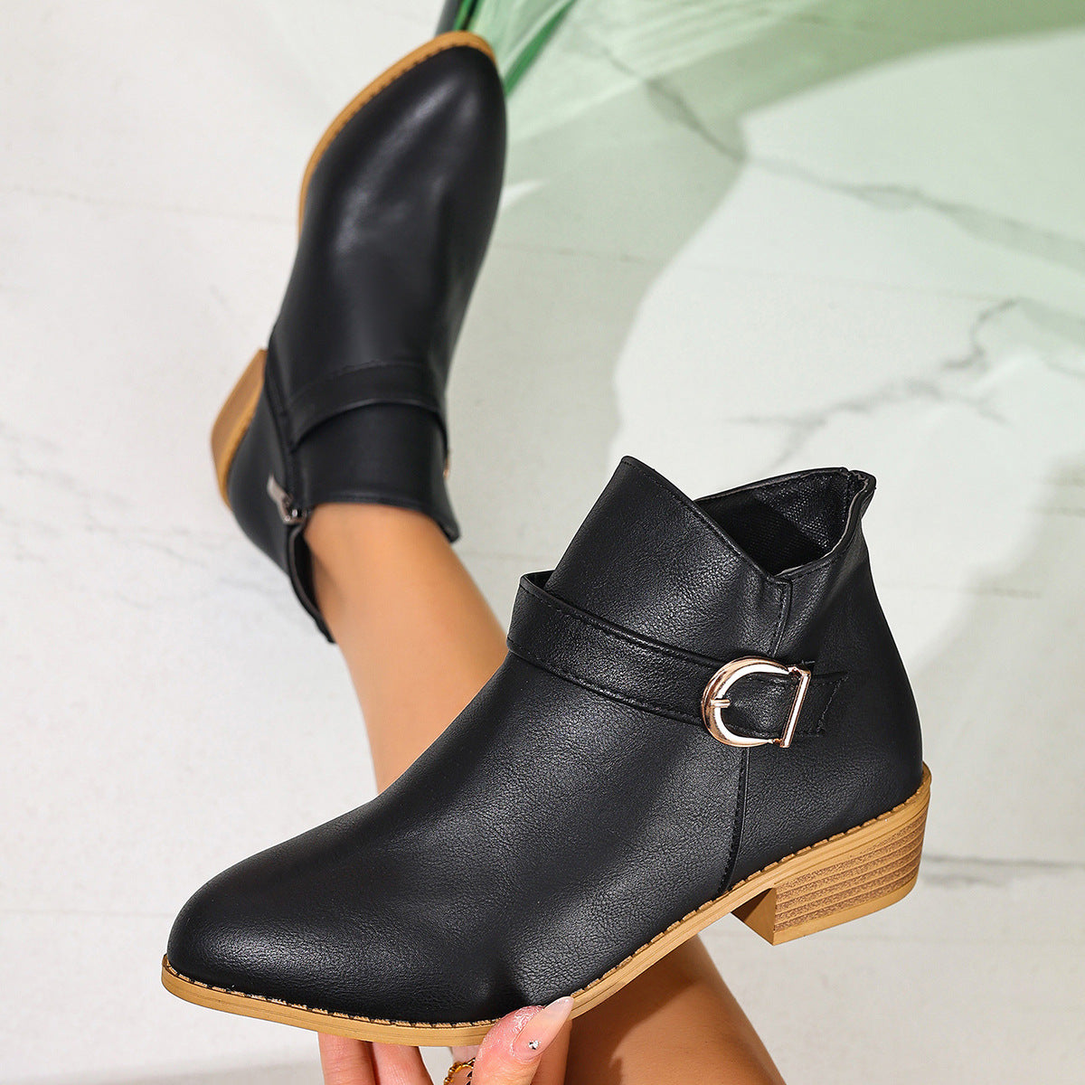 Breezy Block-Heel Boots