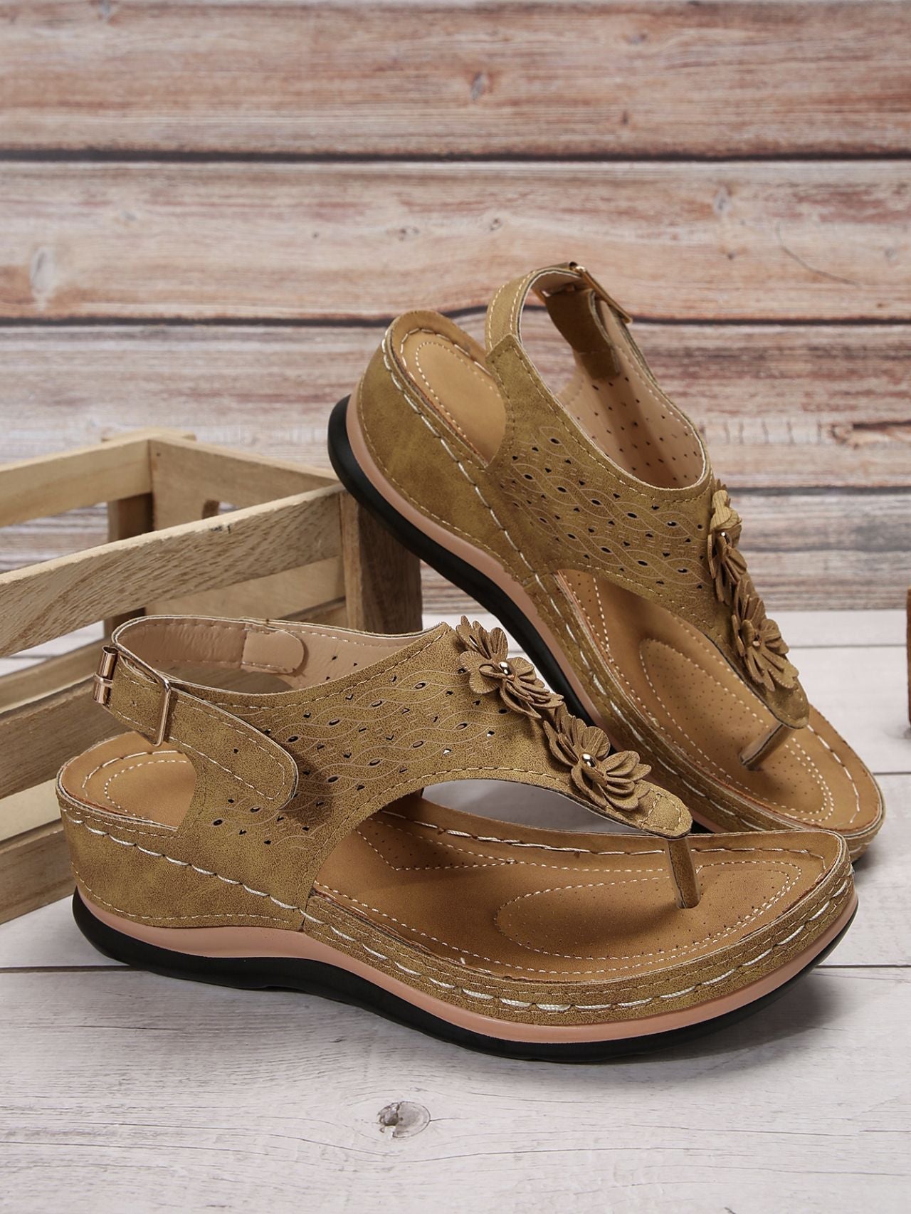 Brunch Buckled Sandals