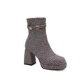 Natural Heeled Boots