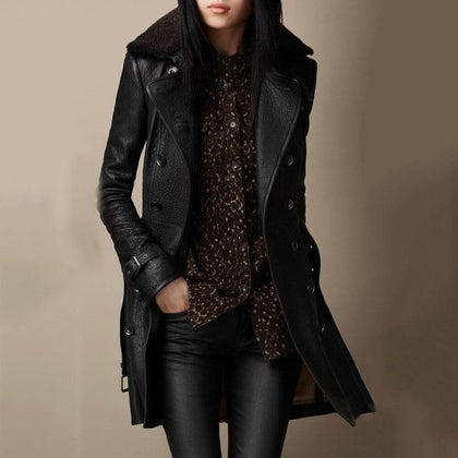 Layered Buttoned Coat