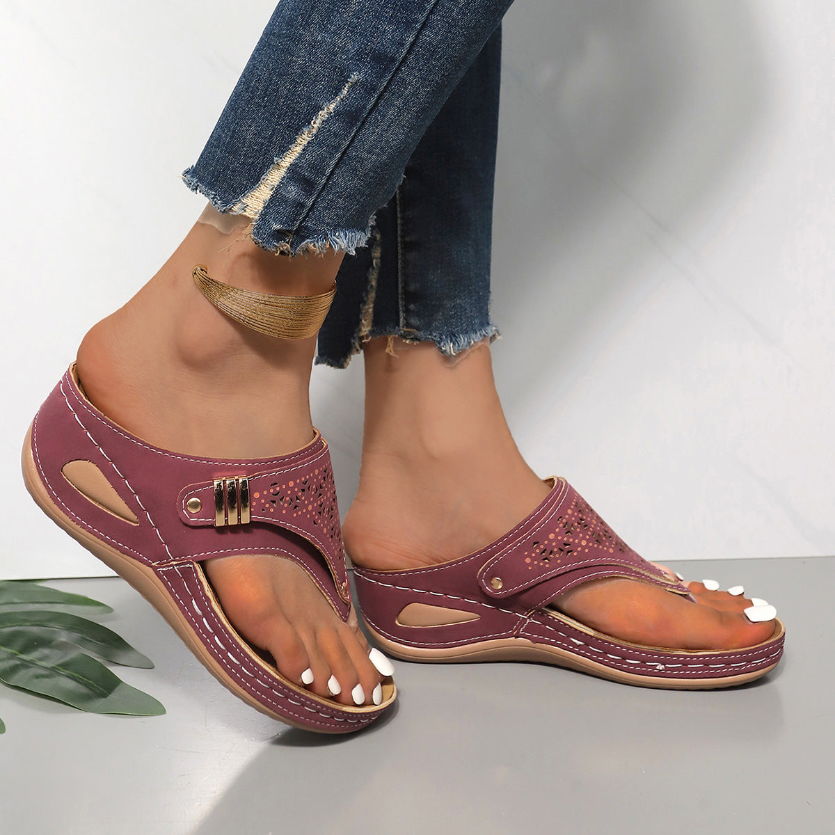 Summer Metallic Sandals