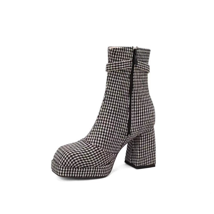 Natural Heeled Boots