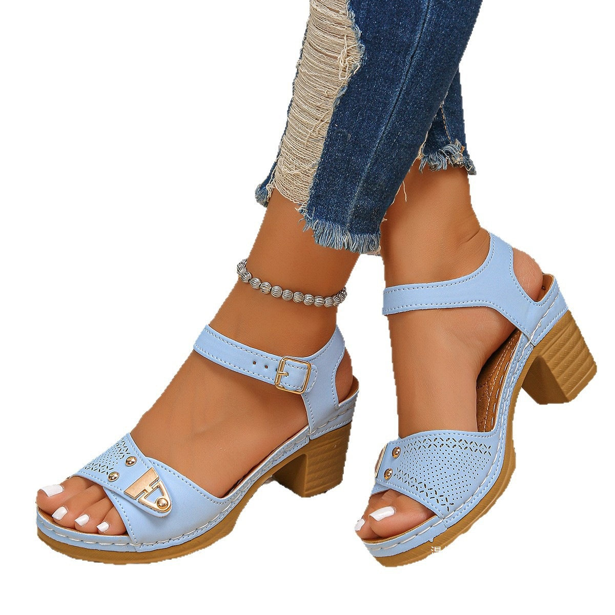 Casual Metallic Sandals