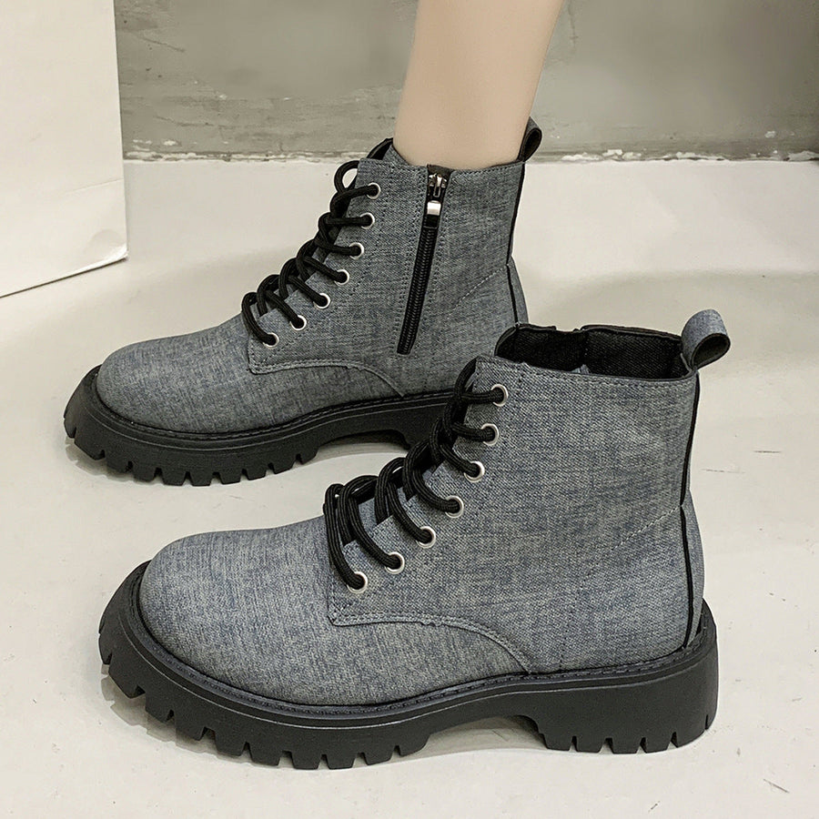 Relaxed Lug-Sole Boots