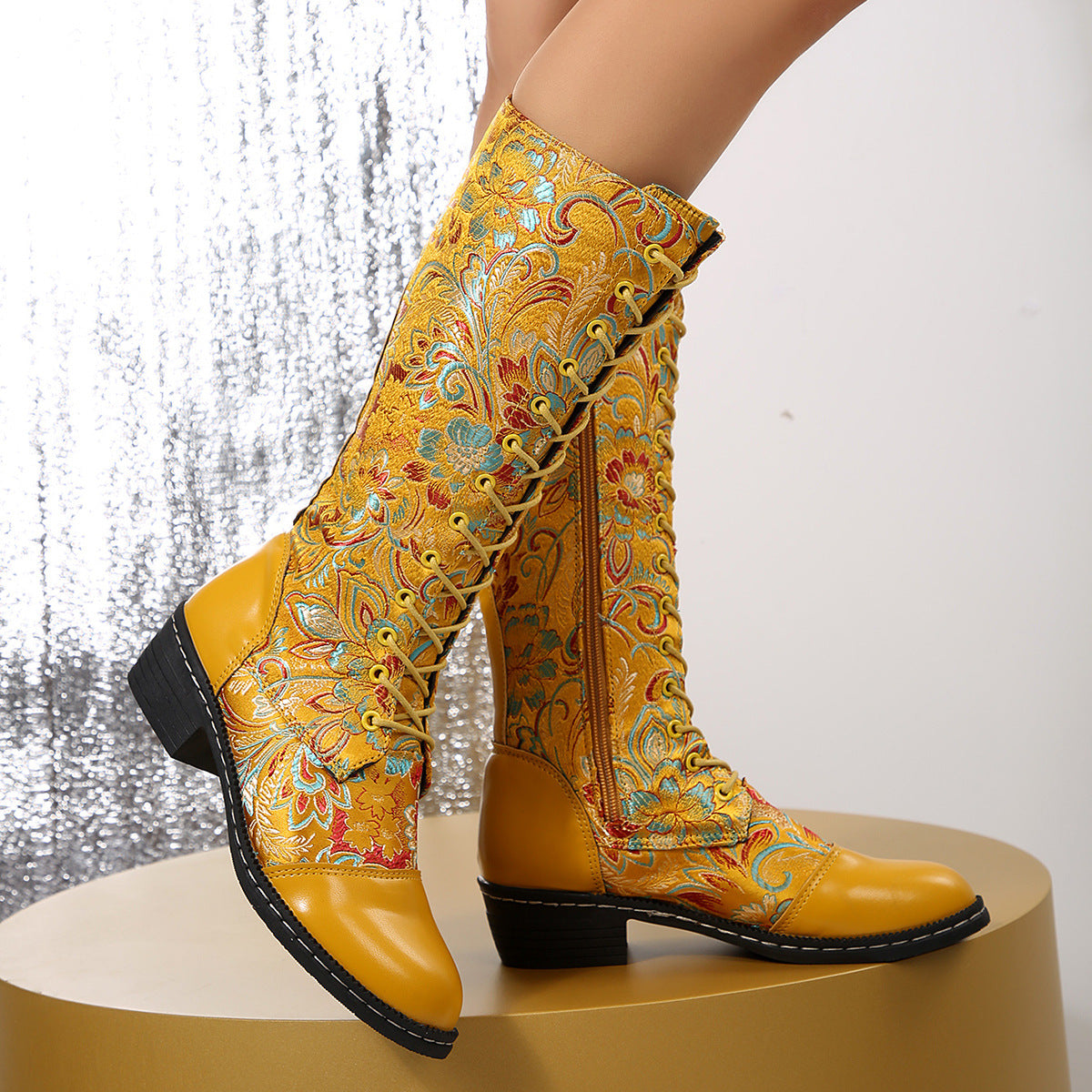 Simple Faux-Suede Boots