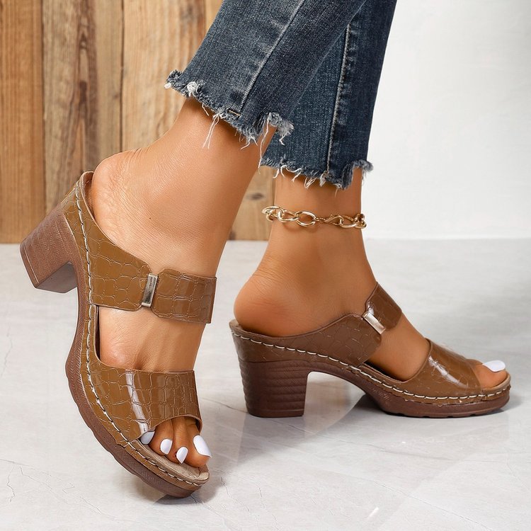 Warm Metallic Sandals
