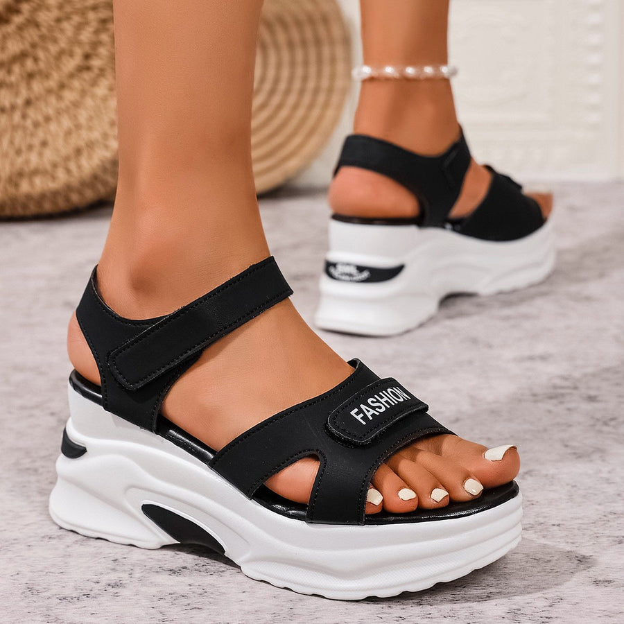Relaxed Buckled Sandals