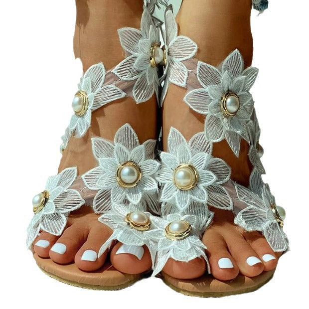 Resort Metallic Sandals