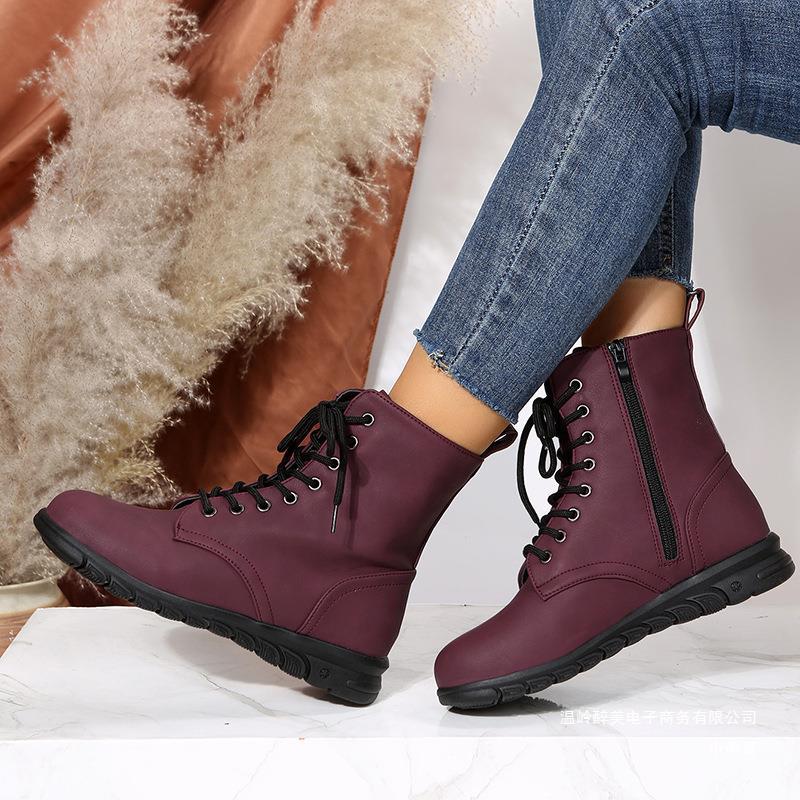 Relaxed Block-Heel Boots