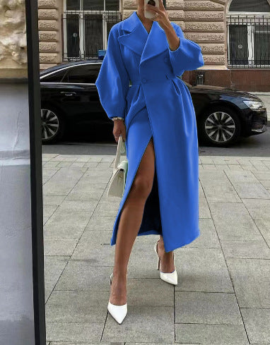 Layered Hooded Coat